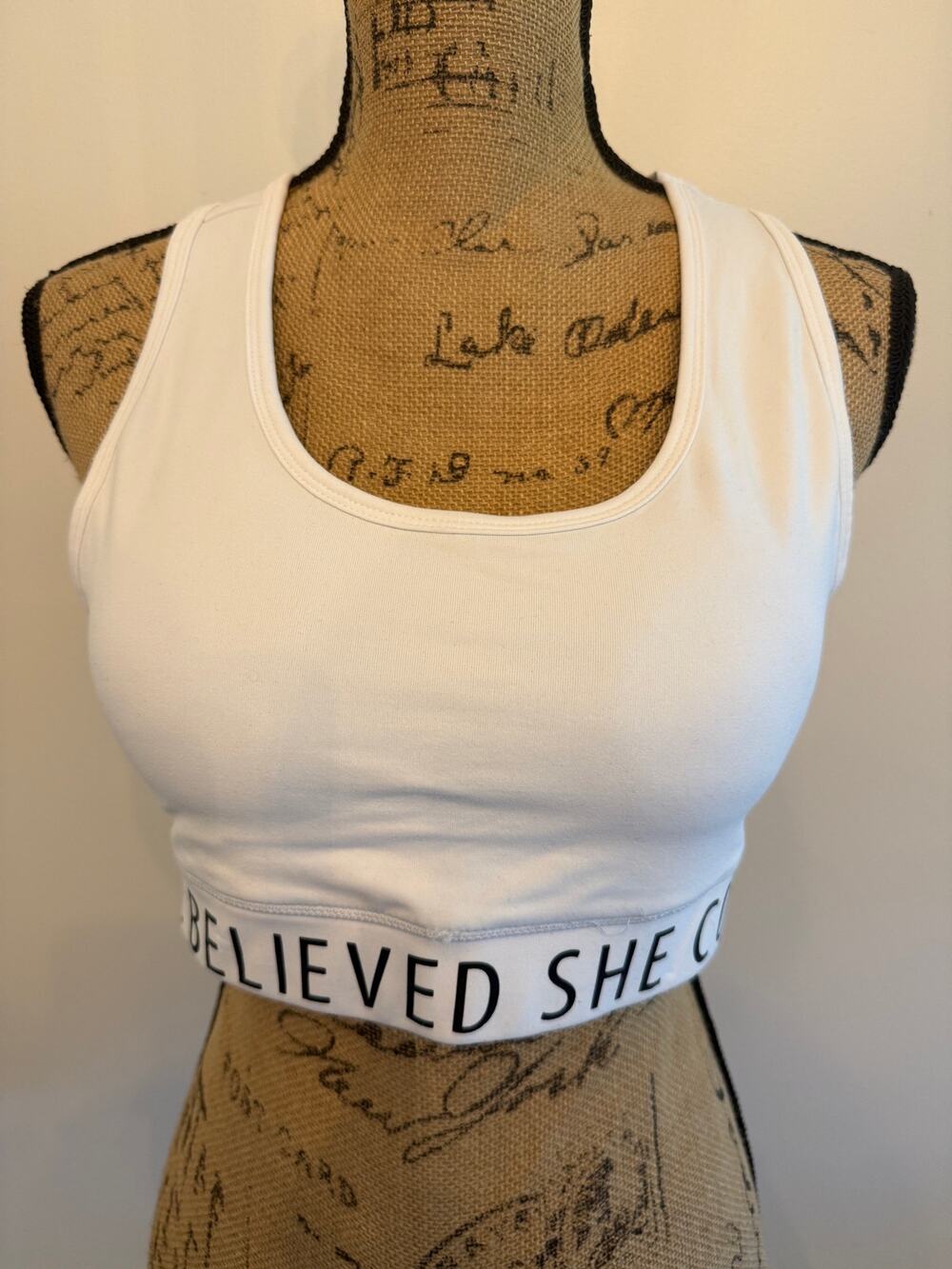 26 International She Believed She Could So She Did Sports Bra Size L